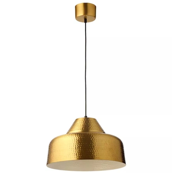 IKEA PLATTLÄNS Pendant Lamp Brass Color 605.182.50